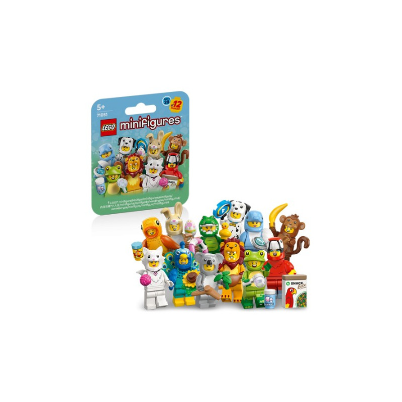 minifigurina da collezionare lego 71051 seria 28 animali confezione