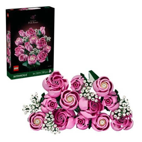 kit di costruzione lego botanicals 10374 bouquet di rose rosa rosa