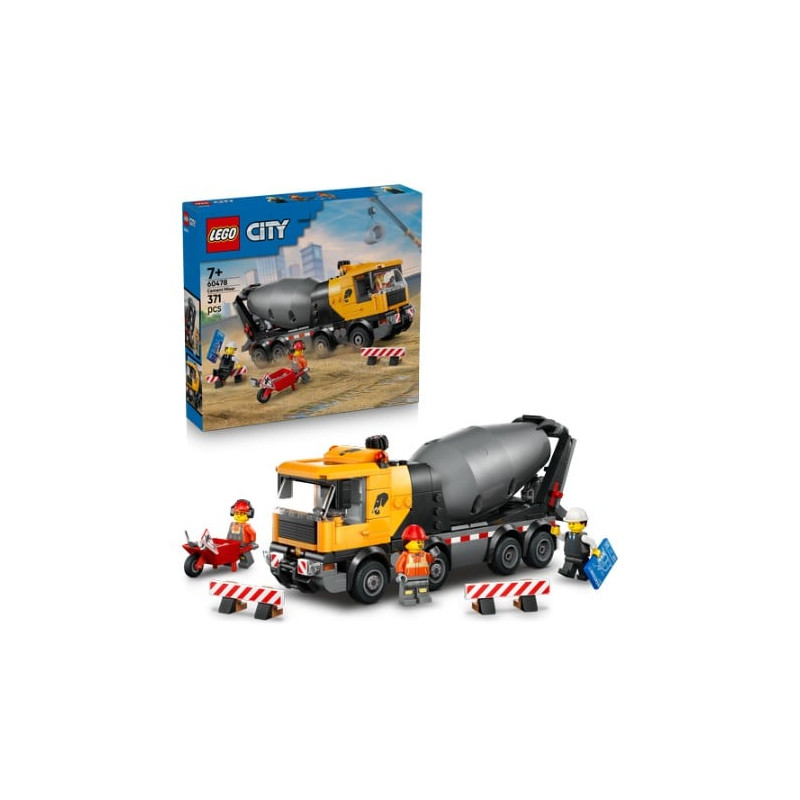 gioco da costruzione lego city 60478 betoniera multicolore 371pz