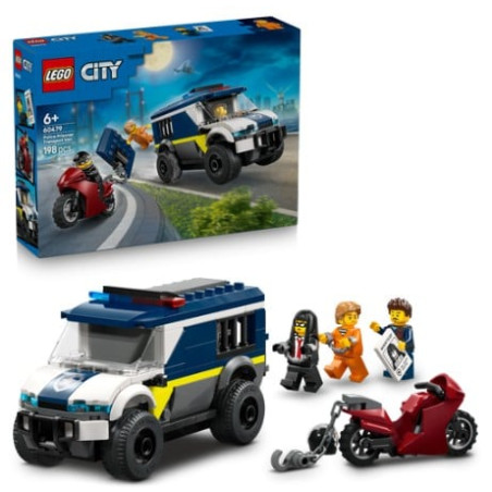 gioco da costruzione lego city 60479 furgone da trasporto prigionieri