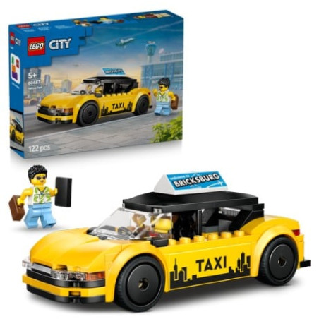 gioco da costruzione lego city 60487 taxi giallo multicolore 122pz