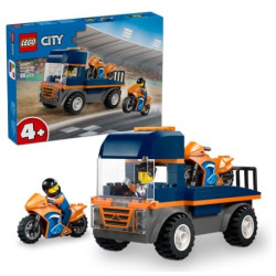 gioco da costruzione lego city 60491 trasportatore di motociclette
