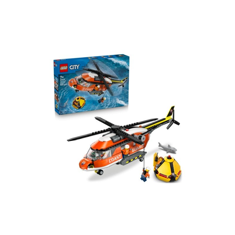 gioco da costruzione lego city 60503 elicottero della guardia costiera
