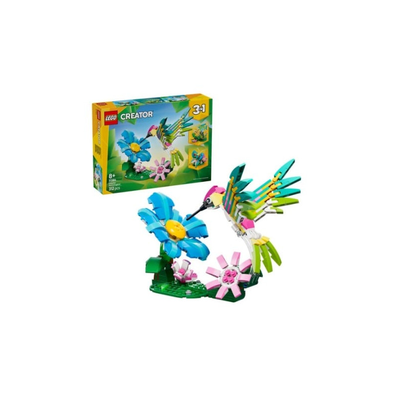 gioco da costruzione lego creator 31384 3in1 colibri' colorato