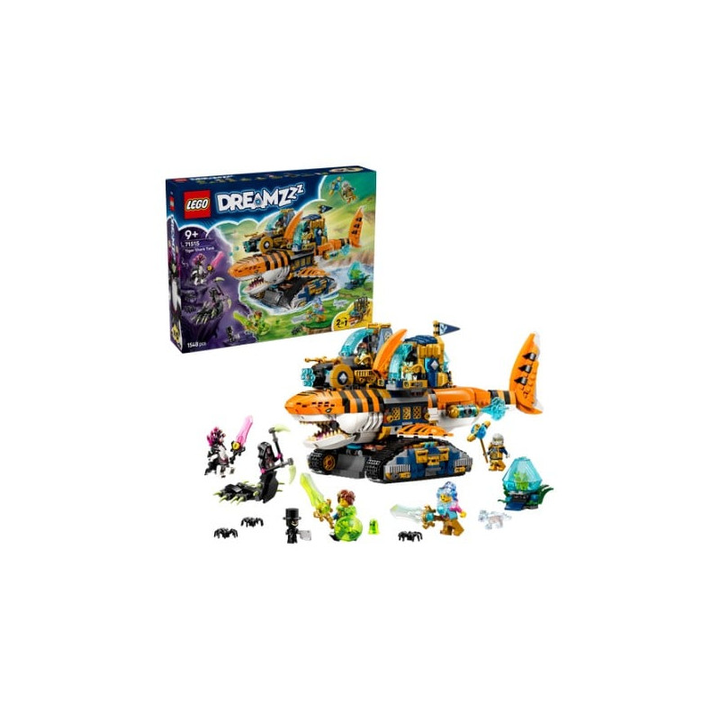 gioco da costruzione lego dreamzzz 71515 serbatoio degli squali tigre