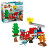 set da gioco lego duplo 10473 town camion dei pompieri con manichetta
