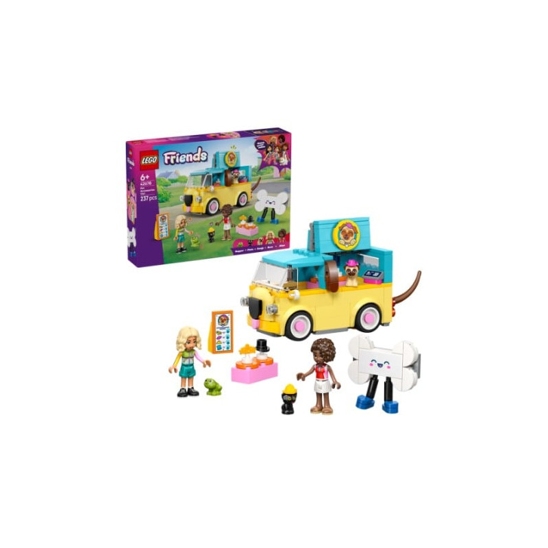 gioco da costruzione lego friends 42678 furgone con accessori per