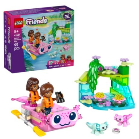 set da gioco lego friends 42681 barca avventura axolotl multicolore