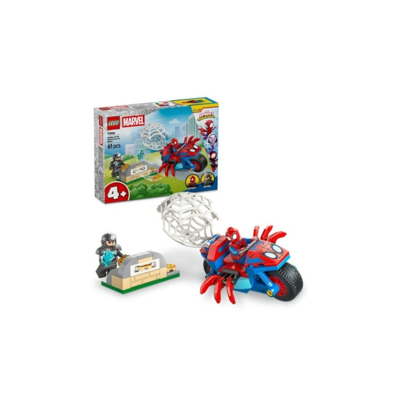 gioco da costruzione lego marvel 11206 spidey sulla sua moto contro