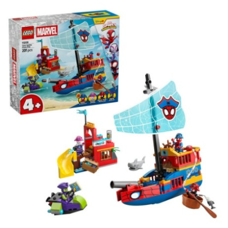 gioco da costruzione lego marvel 11208 nave pirata del team spidey
