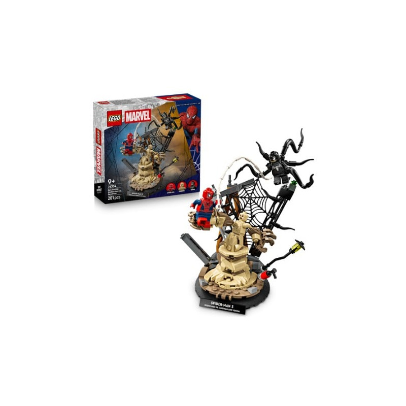 gioco da costruzione lego marvel 76334 spider-man contro sandman