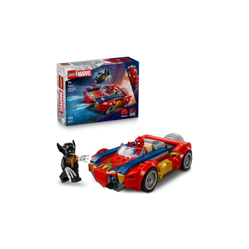 gioco da costruzione lego marvel 76336 spider-man auto vs wolverine
