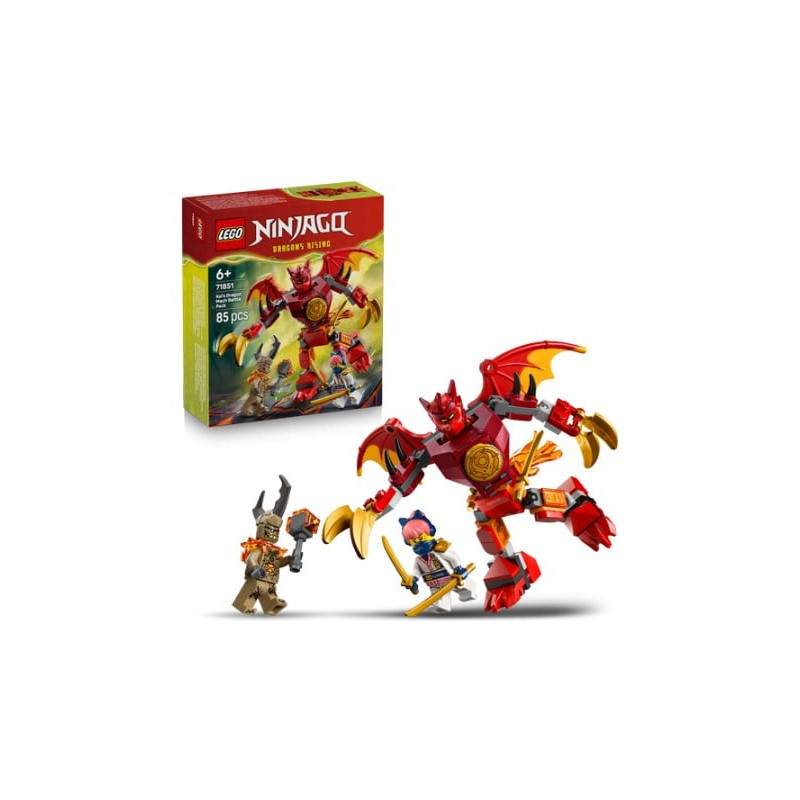 kit di costruzione lego ninjago 71851 battle pack mech drago di kai