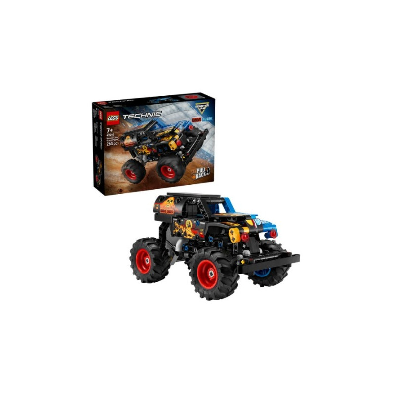 kit di costruzione lego technic 42219 monster jam grave digger fuoco