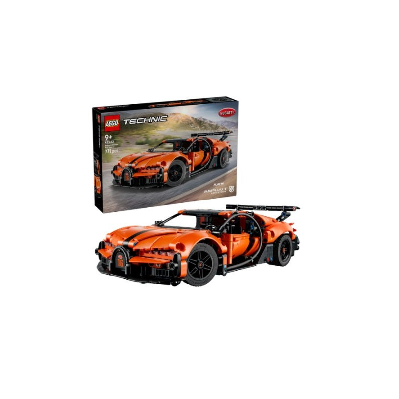 kit modello lego technic 42222 bugatti chiron pur sport hyper car