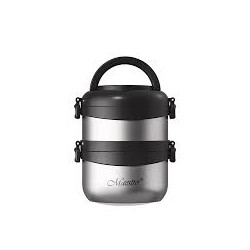 thermos per pranzo maestro mr-1635-150 1.5l nero/acciaio