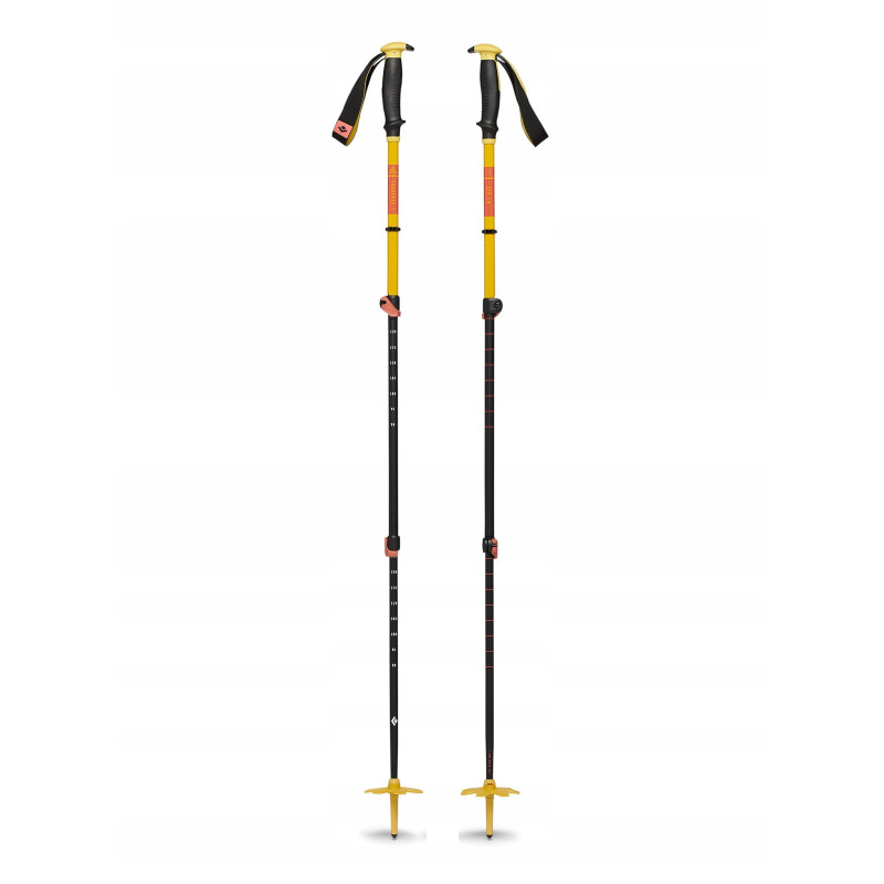 bastoncini da sci black diamond traverse 3 140cm verde zolfo [bd11161230591401]