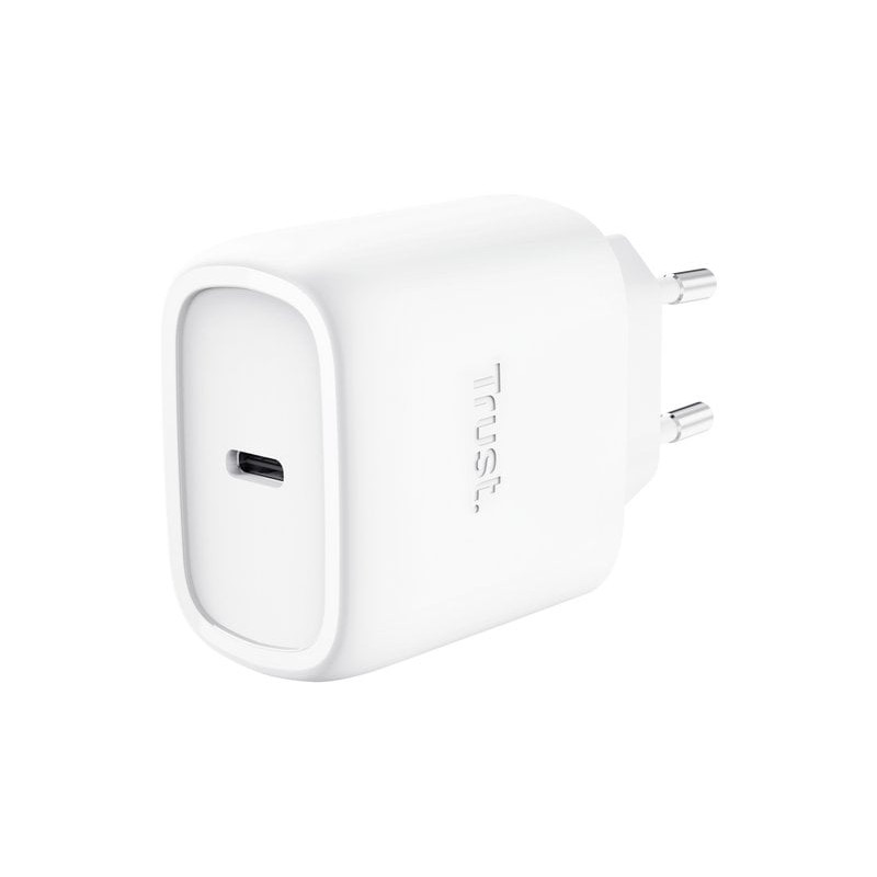 alimentatore da rete trust maxo 45w usb-c bianco [25522]