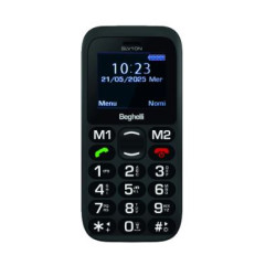 cellulare beghelli slv10n eco 1.7" 32gb/dual sim/800mah/nero