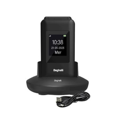 cellulare beghelli slv41 4g ds 2.8" 32gb/4g/dual sim/1400mah/nero