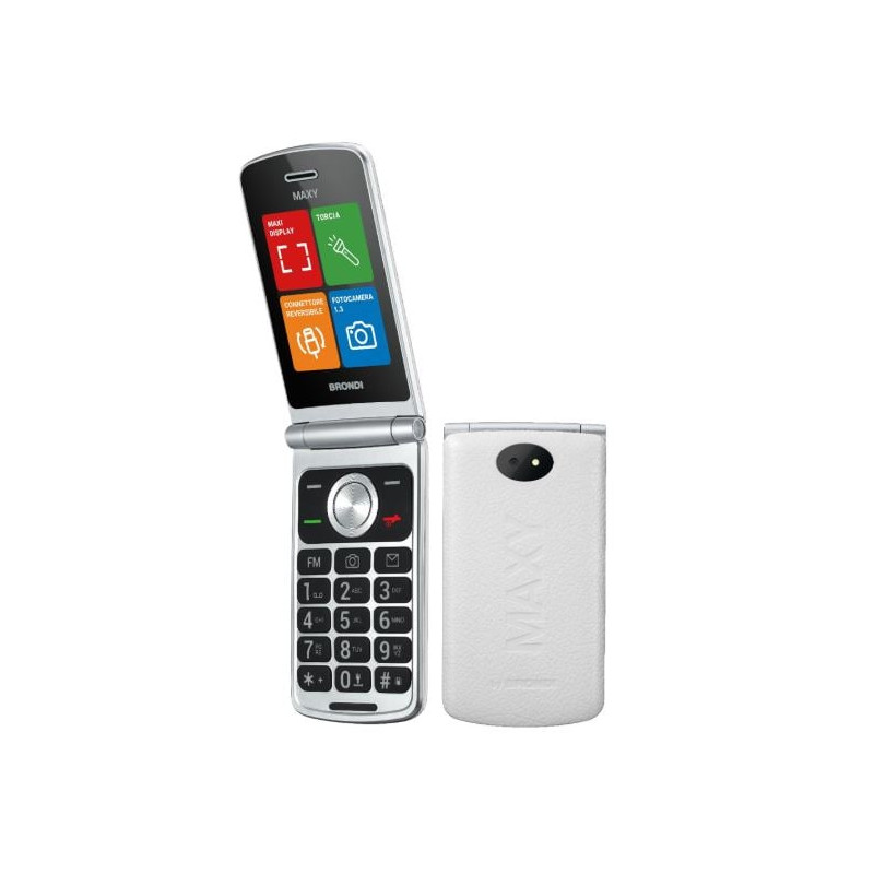 cellulare brondi maxy 2.9" 32gb/1000mah/dual sim/bianco [maxy]