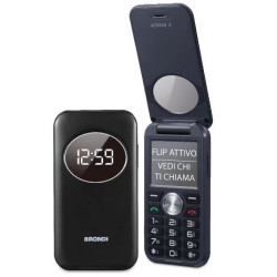 cellulare brondi window flip 2 2" 32gb/800mah/dual sim/nero