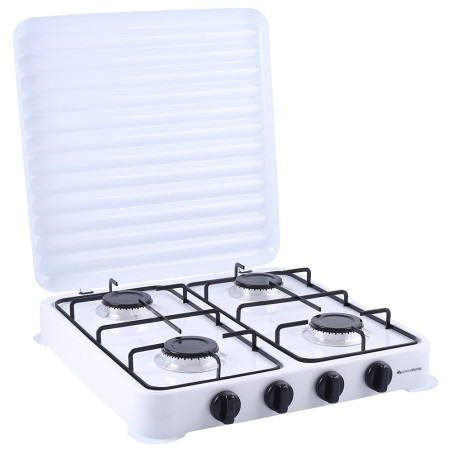 piano cottura melchioni minerva 4 a gas con 4 fuochi bianco [118360127]