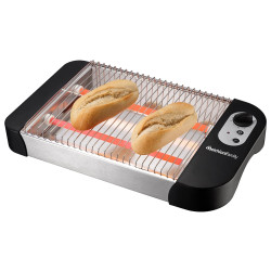 tostapane elettrico melchioni tostone plus 600w argento/nero [118380043]