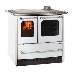 cucina a legna nordica 3007031 sovrana easy.16 7.5kw classe a+ bianco