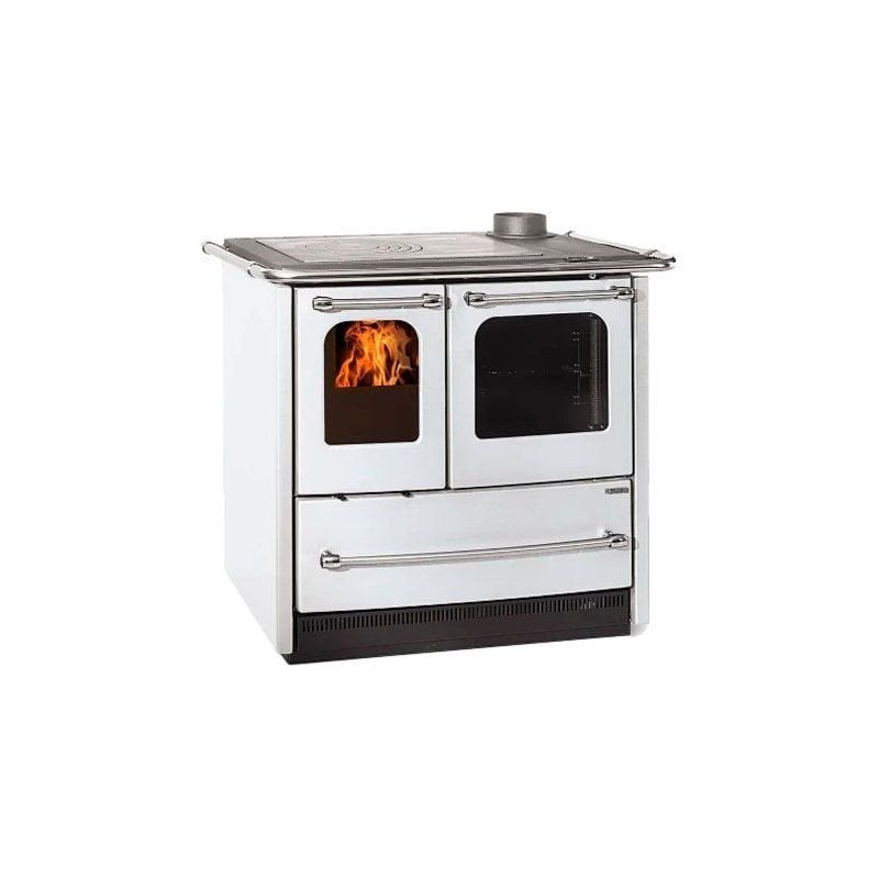 cucina a legna nordica 3007031 sovrana easy.16 7.5kw classe a+ bianco