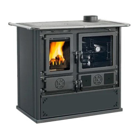 cucina a legna nordica 3003480 rosa vst.16 8.8kw antracite