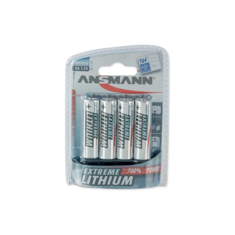 pila ansmann 4 pz. extreme lithium aa stilo [1512-0002]