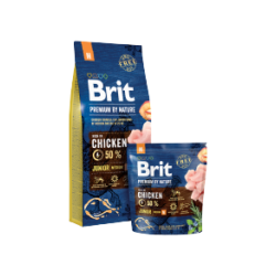 mangime secco per cane brit premium di nature junior m 15kg