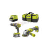 set di utensili ryobi a batteria 18v [one+ r18pdag-242s]