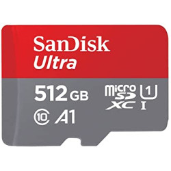 512gb scheda microsd sandisk ultra lite ad. 100mb/s sdsqunr-512g-gn6ta