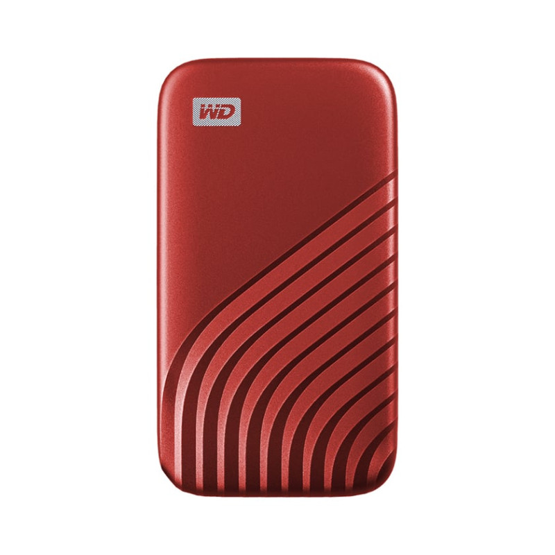 ssd esterno 2tb western digital mypassport rosso [wdbagf0020brd-wesn]