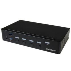 switch kvm startech displayport a 4 porte usb 3.0 4k nero [sv431dpu3a2]