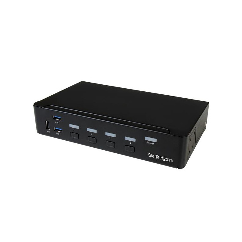 switch kvm startech displayport a 4 porte usb 3.0 4k nero [sv431dpu3a2]