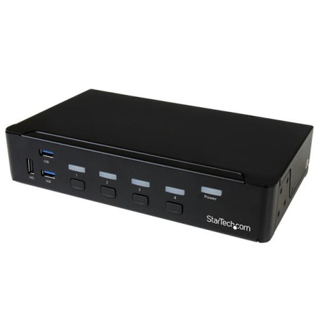 switch kvm startech displayport a 4 porte usb 3.0 4k nero [sv431dpu3a2]