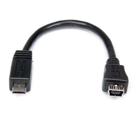 adattatore startech micro usb / mini usb m / f 15cm [uusbmusbmf6]