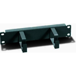 Pannello passacavi 1u per armadio 10'' nero