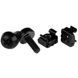 set viti e dadi ingabbiati startech.com m5 x 12mm 50pz nero [cabscrewm5b]