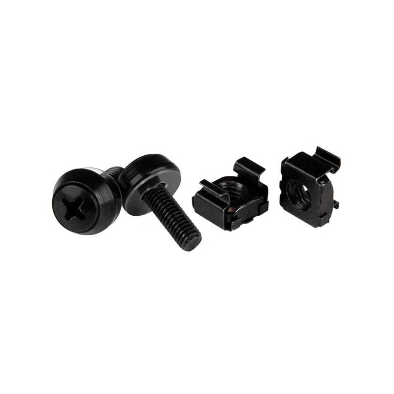 set viti e dadi ingabbiati startech.com m5 x 12mm 50pz nero [cabscrewm5b]