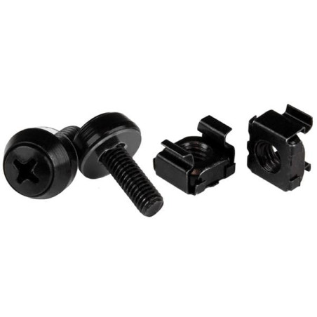 set viti e dadi ingabbiati startech.com m5 x 12mm 50pz nero [cabscrewm5b]