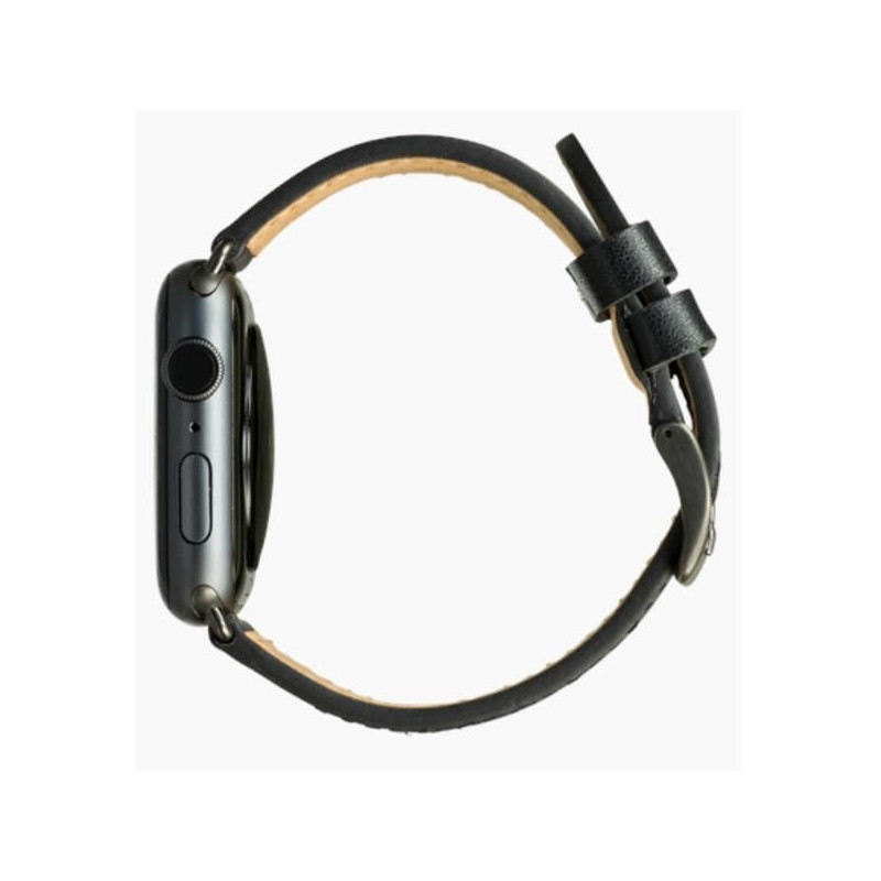 cinturino per orologio dbramante copenhagen 44mm nero [aw44blsg1033]