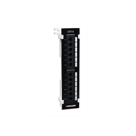 Pannello patch 12 porte utp cat6 installazione a muro