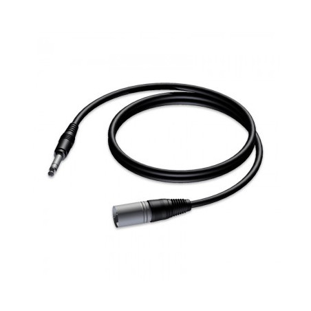 cavo audio jack procab xlr maschio stereo da 6.3mm 1.5m [akpocajaudio050]
