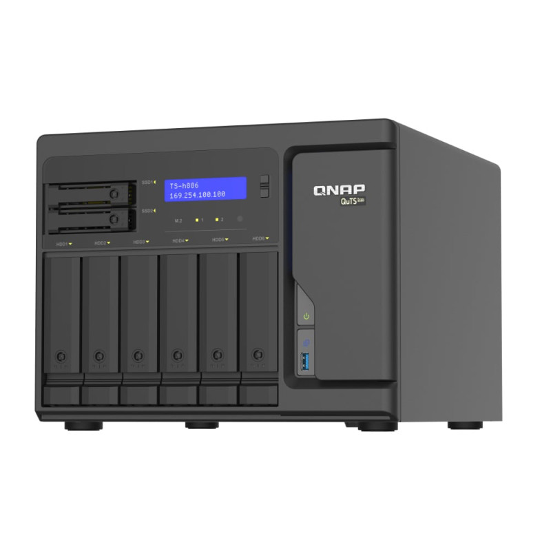 server nas qnap ts-h886 nero [nbqnpnt08160208]