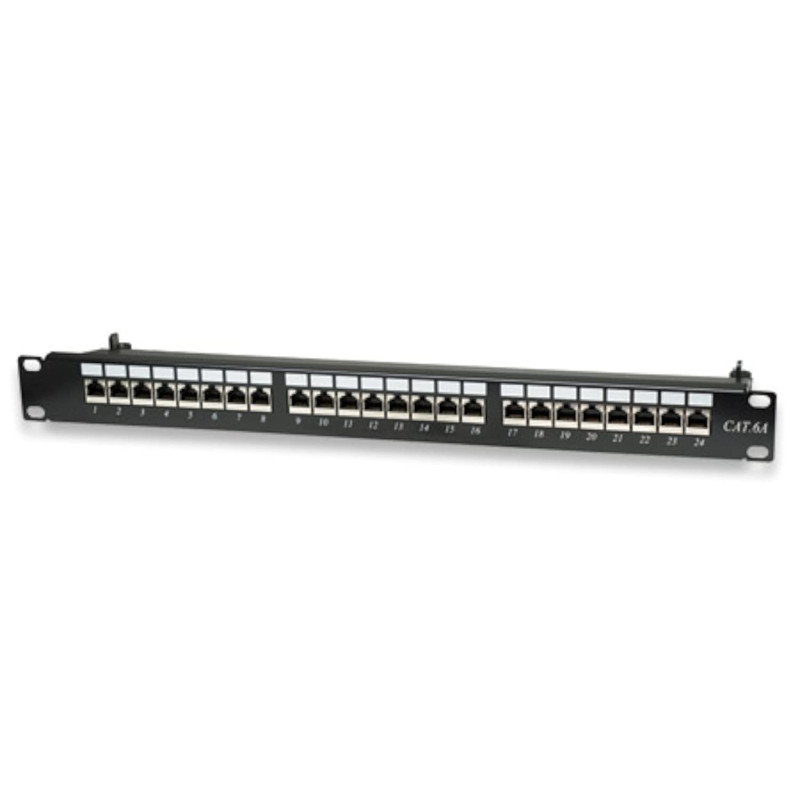 Pannello patch stp 24 posti rj45 cat. 6a