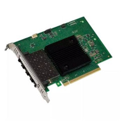 scheda di rete intel quad-port pcie 4.0 x16 gigabit sfp28x2 verde